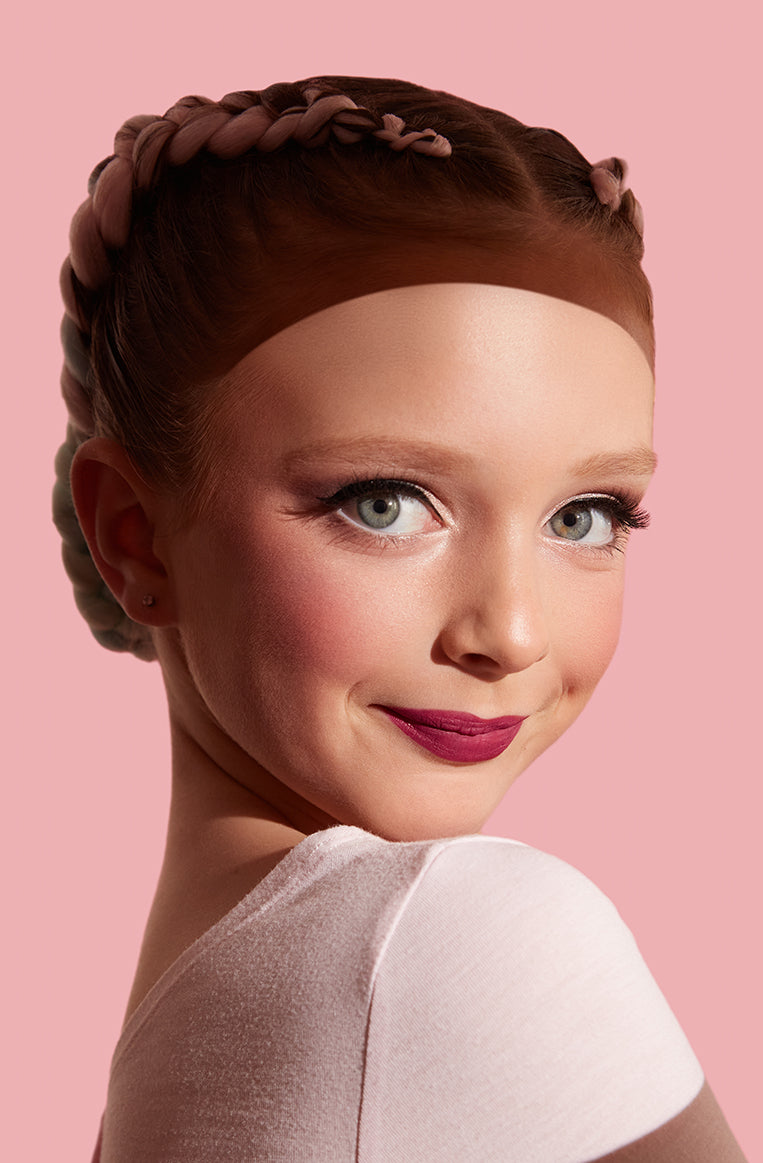 Sweat-proof makeup kit for competitve dancers and athletes by Fancy Face;- The Starlet Kit: Long-wear makeup that resists sweat and humidity