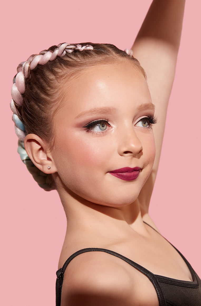 Sweat-proof makeup kit for competitve dancers and athletes by Fancy Face;- The Starlet Kit: Long-wear makeup that resists sweat and humidity