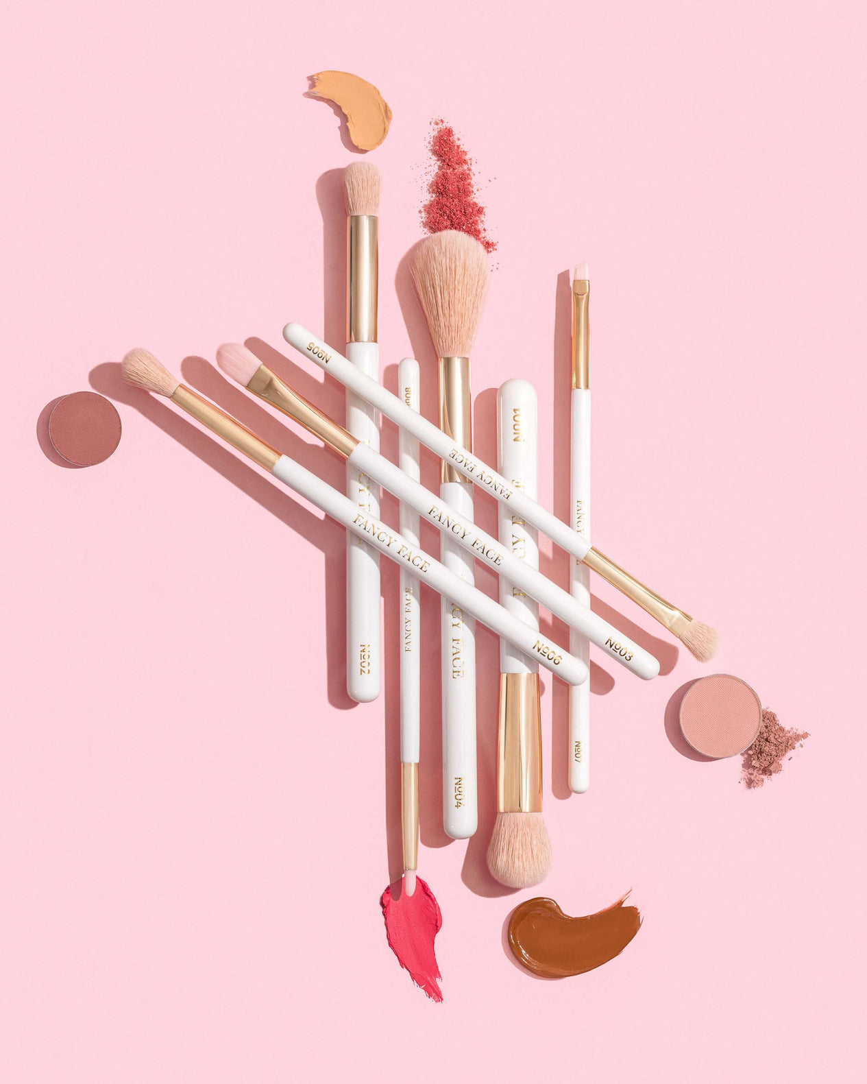 The Refined Essentials | 8 Piece Makeup Brush Set with Pouch