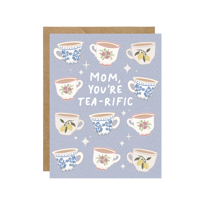 Tea-Rific Mom - Vintage Tea Cup Card