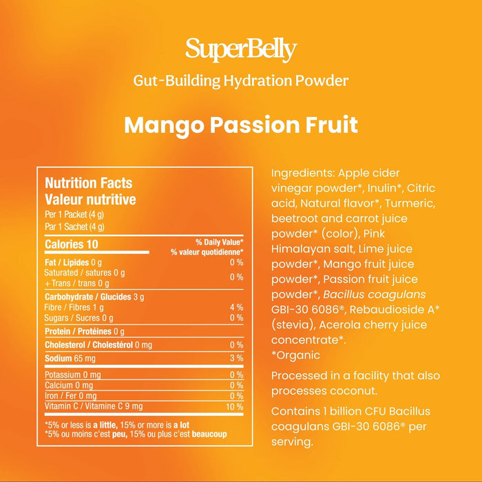 SuperBelly Mango Passion Fruit