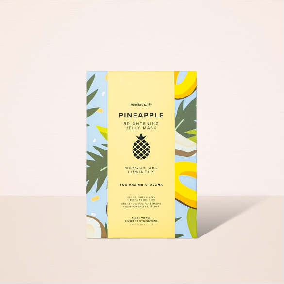 Pineapple Jelly Mask – Brightening & Hydration (3 Pack)