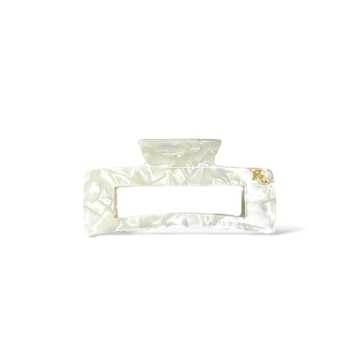 Ecofriendly Acetate Large Claw - White