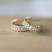 Glee Jewelry - Chara Hoops - Clear