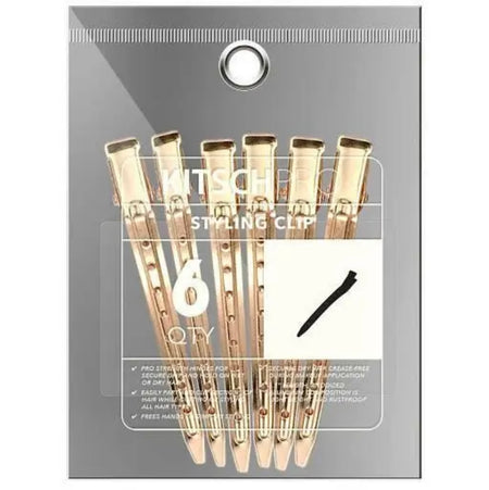 KITSCH | XL Styling Clips 6pc (Rose Gold)