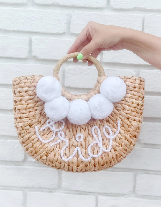 Rattan Bride Beach Bag