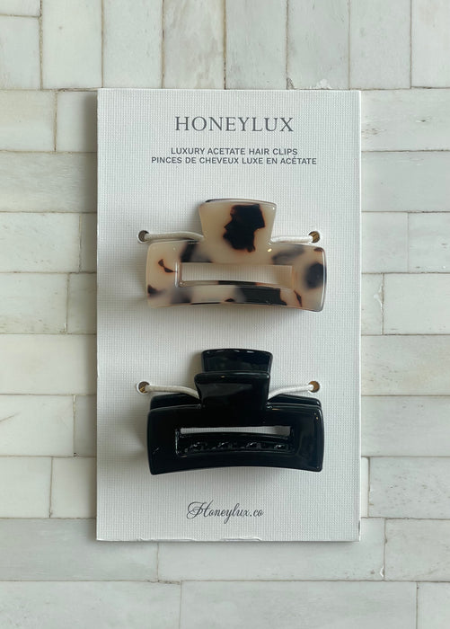 HoneyLux | Luxury Acetate Mini Claw Duo