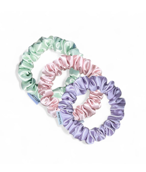 HoneyLux | Mini Silk Scrunchie Trio