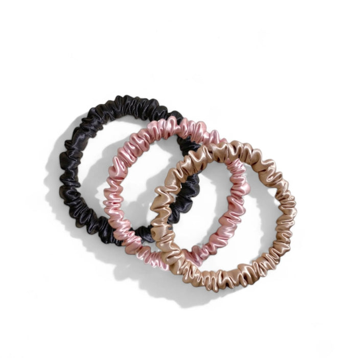 HoneyLux | Skinny Silk Scrunchie Trio