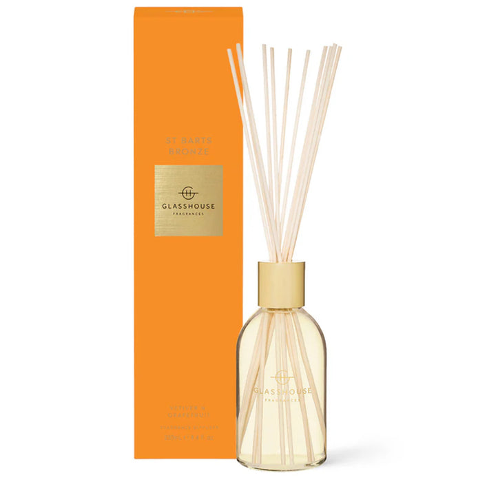 Glasshouse Reed Diffuser - St. Barts Bronze
