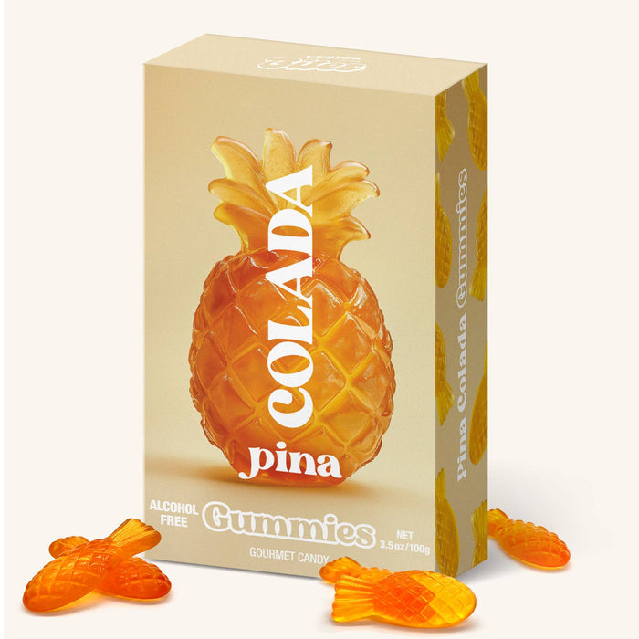 Pina Colada Gummies, Chewy Candies, All natural