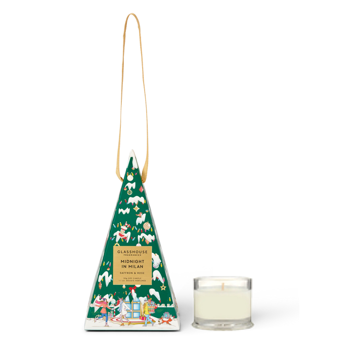 Glasshouse Christmas Bauble Candle - Midnight in Milan Limited Edition