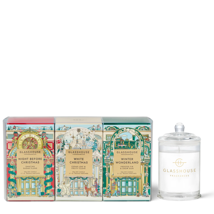 Glasshouse Candle Trio - Christmas Limited Edition