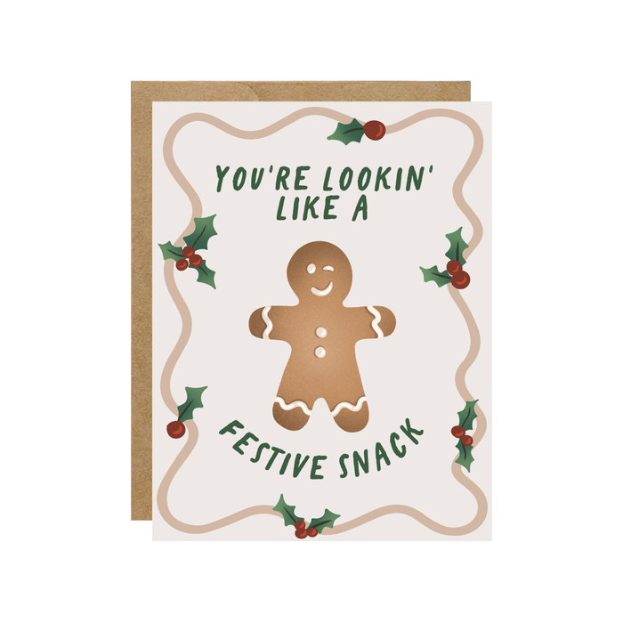 Lookin' Like A Festive Snack Holiday Card *SALE*