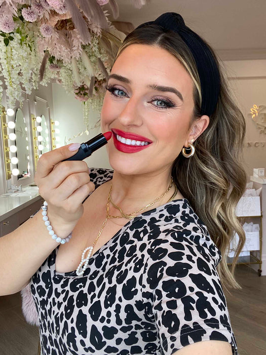 Brittany Gray wearing Give Love Lipstick