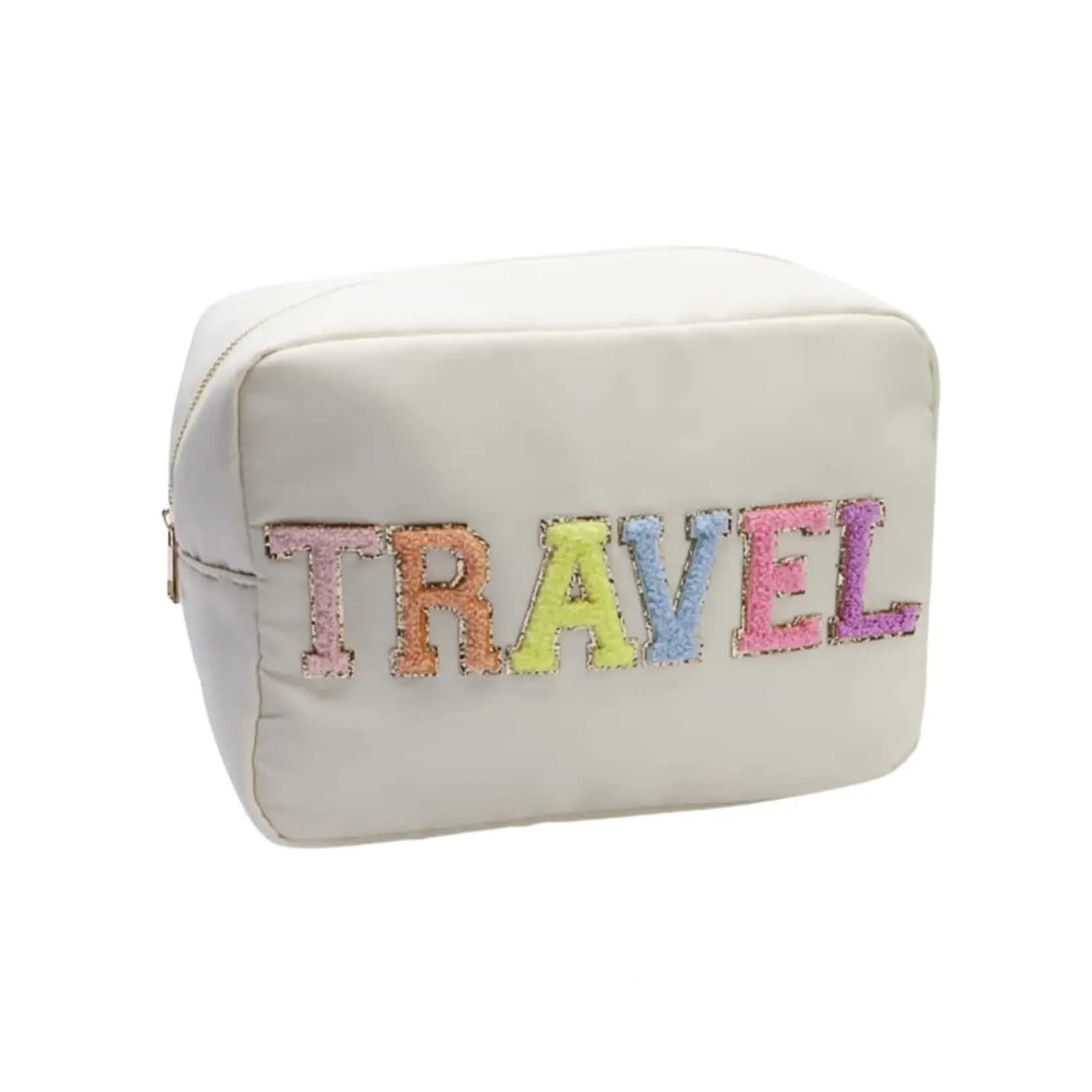 Extra Large Ivory Travel Makeup Bag – Fancy Face
